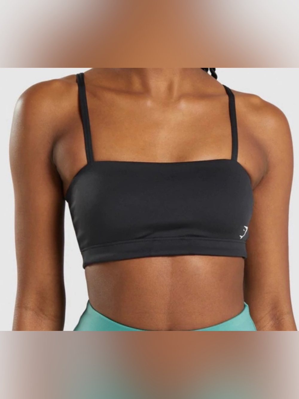 Gymshark Black Square-Neck Sports Bralette